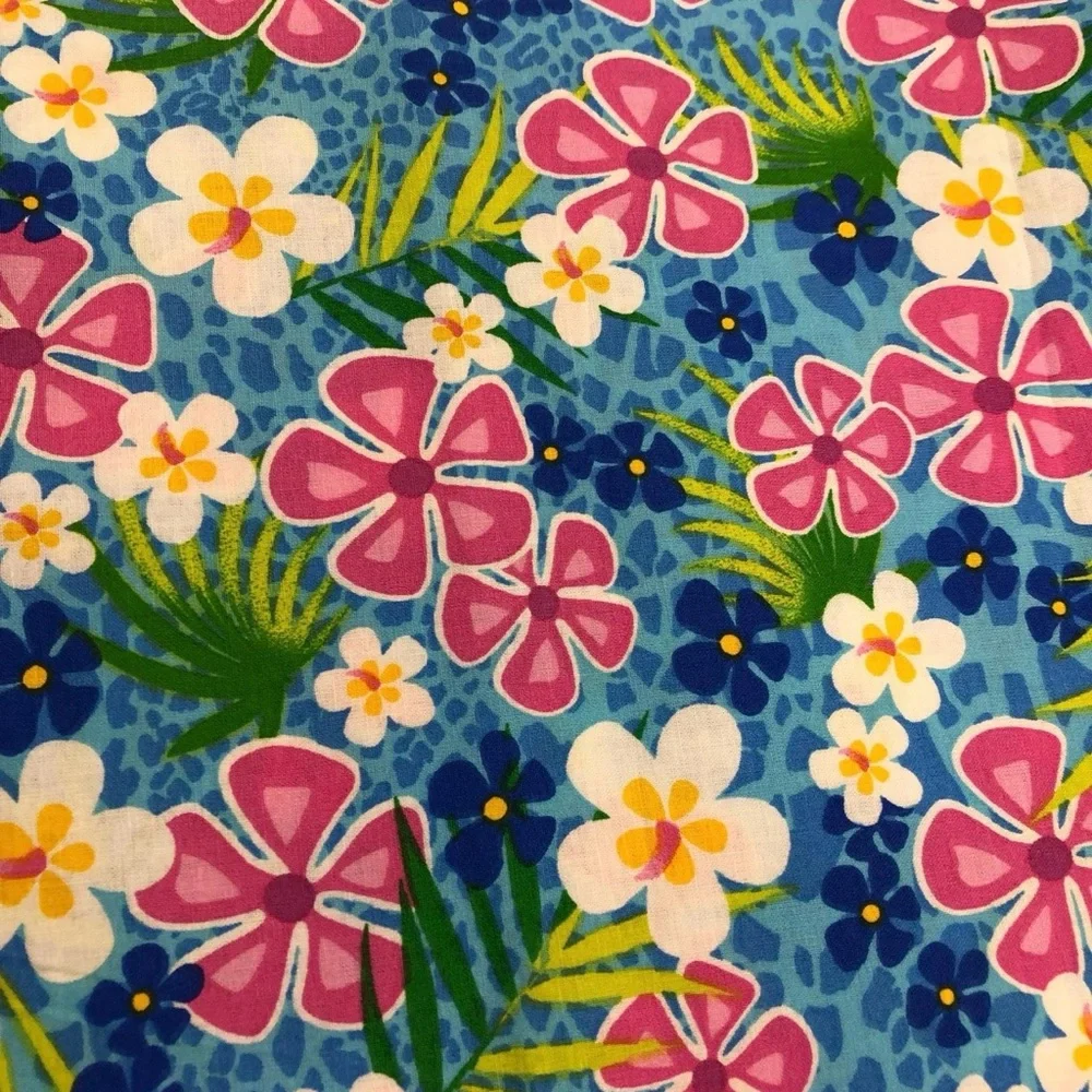 Handmade Floral Star Quilt by - Navy and Multi